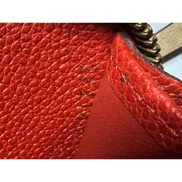 #A43 Authentic Louis Vuitton zippy Empreinte red wallet - Picture 4 of 8